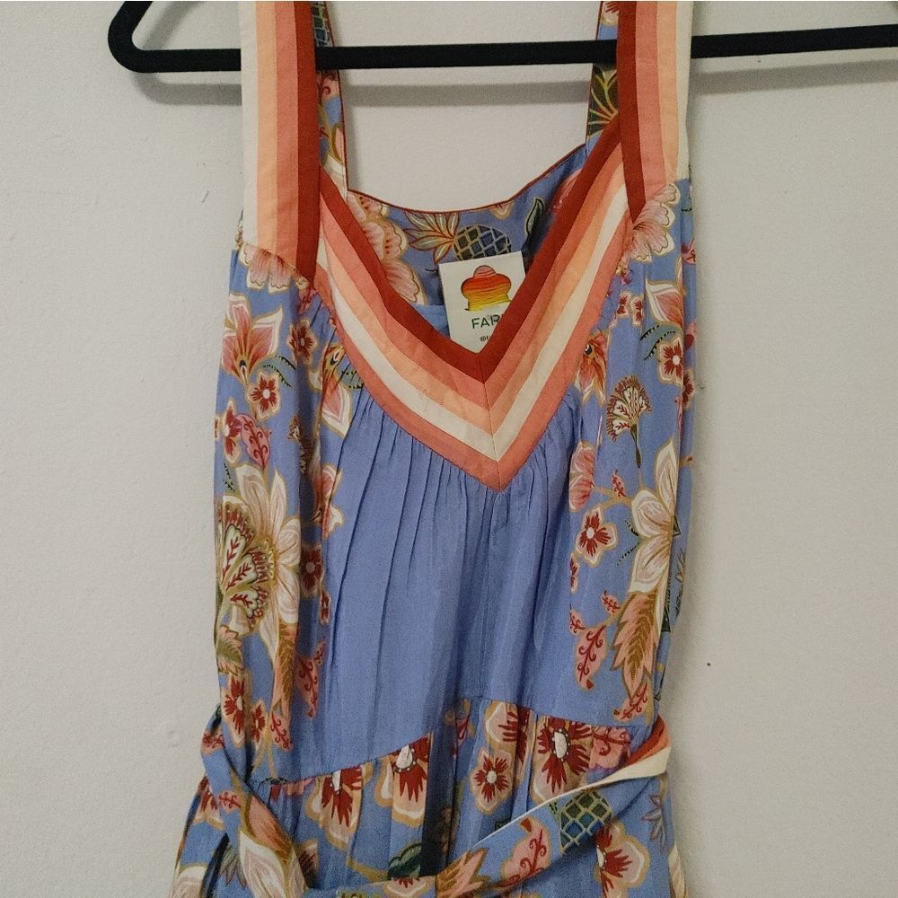Farm Rio blue superbloom tapestry maxi dress - Picture 7 of 12
